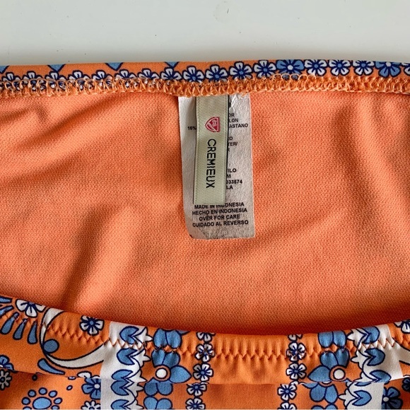 Cremieux Bikini Bottom,‎ Large, orange and blue paisley print, EUC, pairs great. - Picture 4 of 8